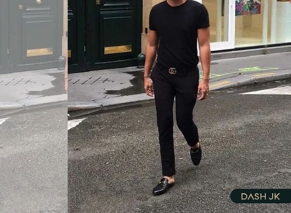 Quần Kaki phối với giày sục