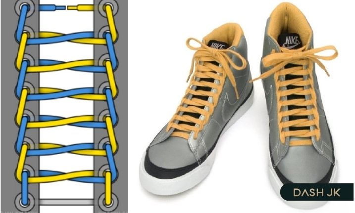 Xỏ dây giày Nike hình bậc thang