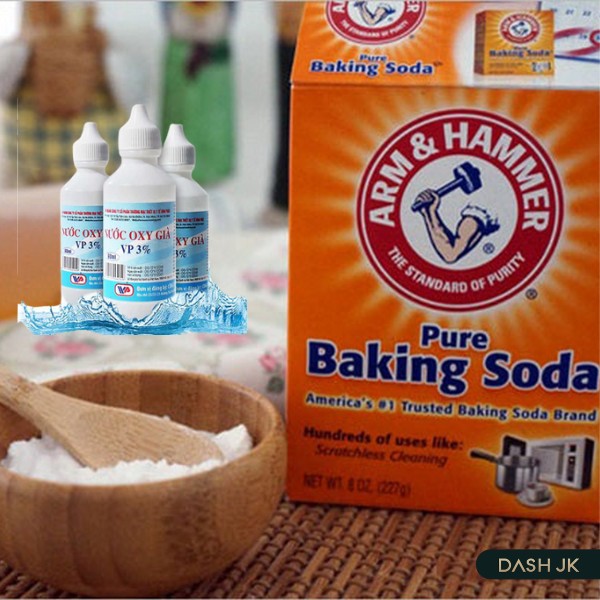 Sử dụng oxy già với bột Baking Soda
