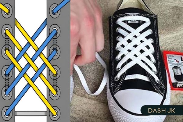 Thắt dây giày mắt cáo