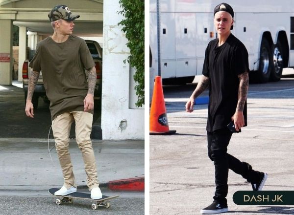 Phối đồ giày lười vải nam phong cách đường phố