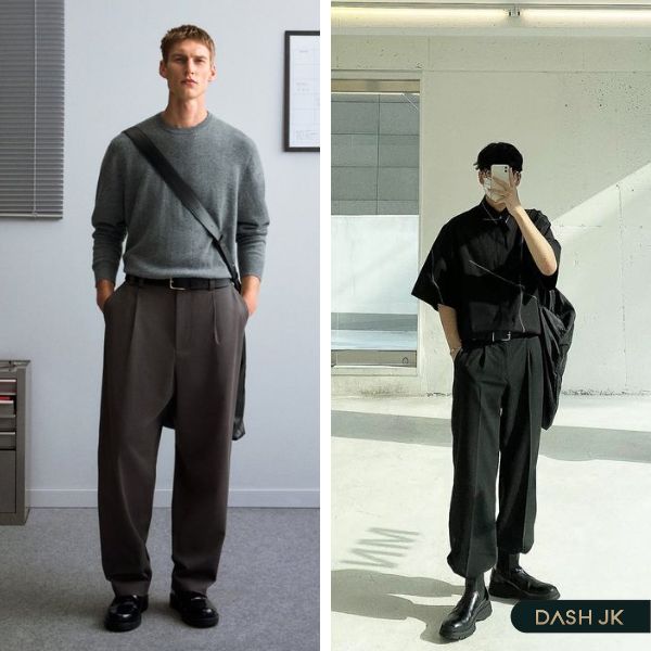 Giày tây Oxford nam phối đồ Vintage