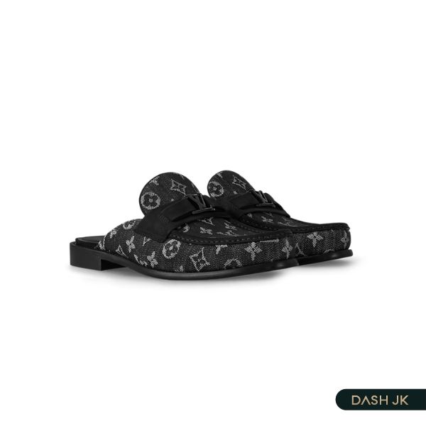 Giày lười nam hàng hiệu LV không gót tiện dụng Major