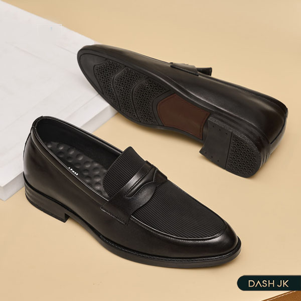 Mẫu giày lười tăng chiều cao nam 5cm Penny Loafer