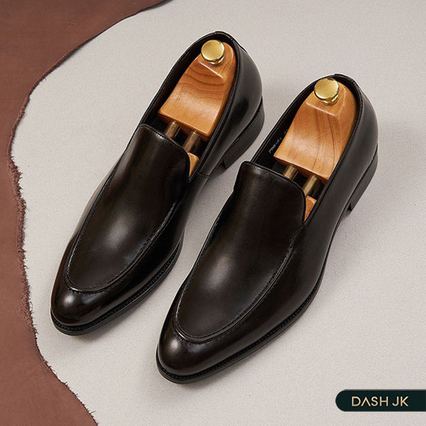 Mẫu giày lười tăng chiều cao nam 6cm Belgian Loafer