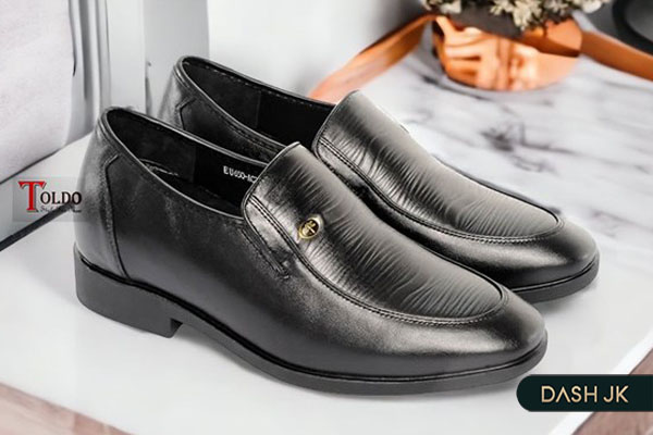 Mẫu giày lười tăng chiều cao nam 7cm Apron Toe