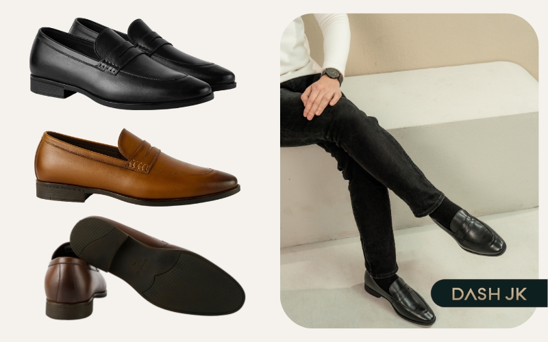 Giày Penny Loafer nam là giày lười không dây