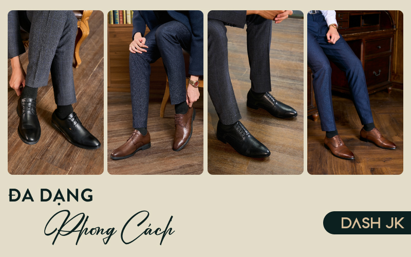 Giày buộc dây phối đồ cân mọi phong cách từ năng động đến lịch lãm