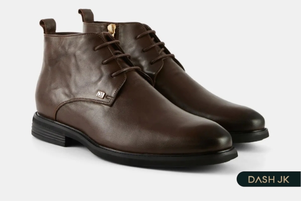 Giày chú rể trẻ trung Elegant Chukka Boots khoá kim loại bên hông