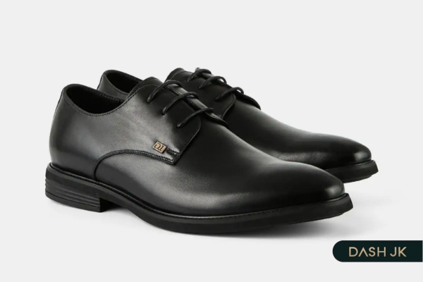 Giày cưới nam Hà Nội Derby Brothers đen trơn basic