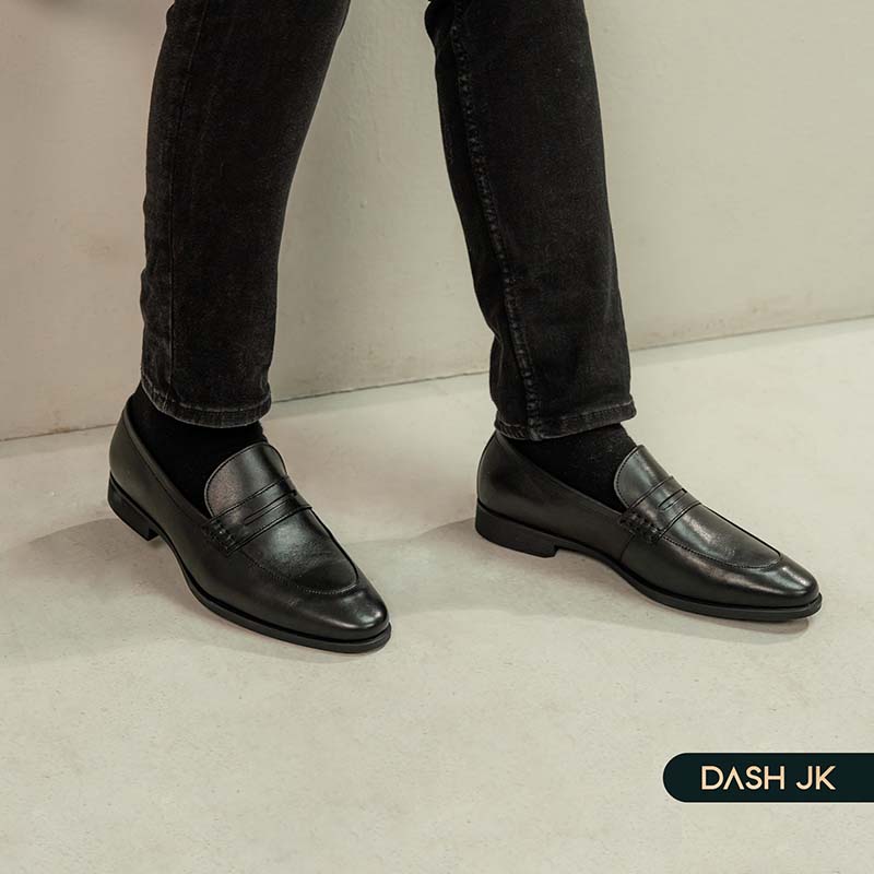 Giày Loafer nam REVIVAL đai ngang khoét lỗ cách điệu