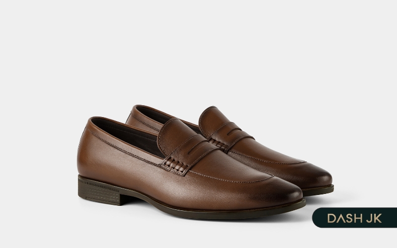 Giày tây lười nam Revival Penny Loafer đai ngang khoét lỗ cổ điển