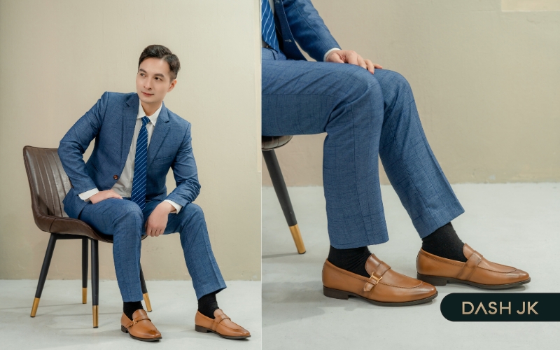 Giày Loafer nam phối đồ áo vest, quần tây thanh lịch
