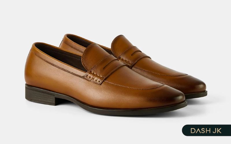 Giày da bò cao cấp nhập khẩu tại Ý REVIVAL đai ngang khoét lỗ