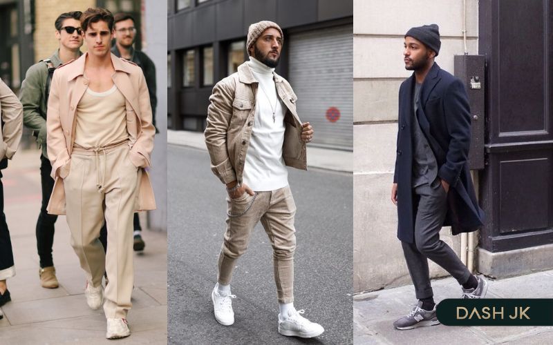 Mix giày sneaker tinh tế, thanh lịch theo phong cách monochrome