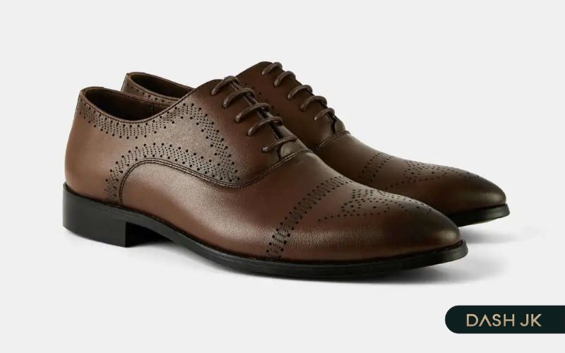 Giày tây nam đẹp Oxford thiết kế mũi đục lỗ tinh tế