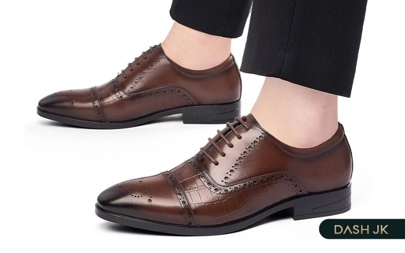 Giày tây nam trẻ trung đế cao su cho chàng di chuyển nhẹ nhàng, linh hoạt