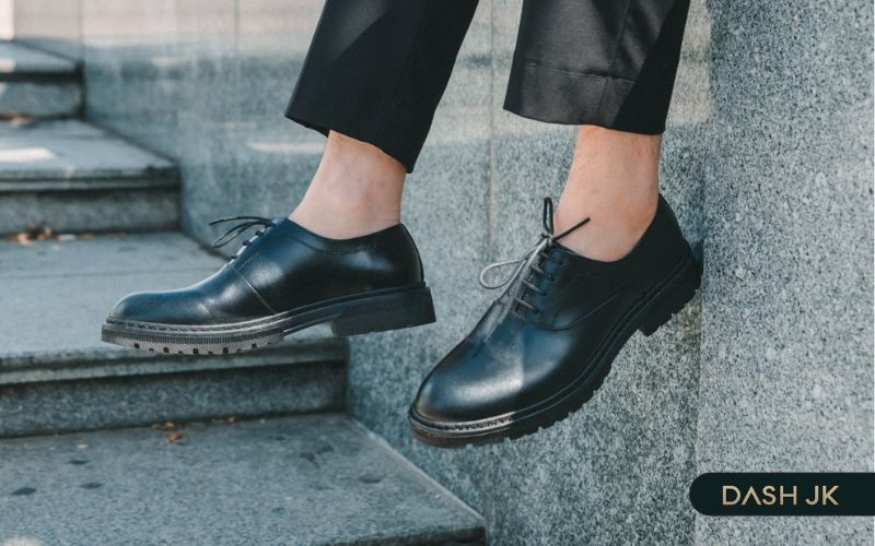 Giày Oxford nam trẻ trung mũi tròn cho chàng công sở năng động