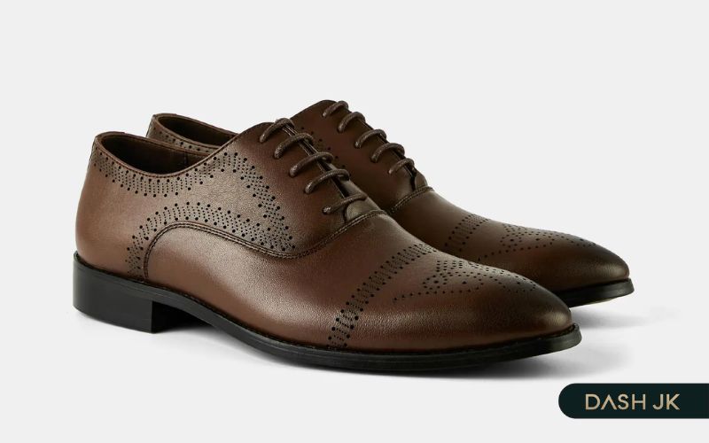 Giày Oxford nam nâu trầm ấm