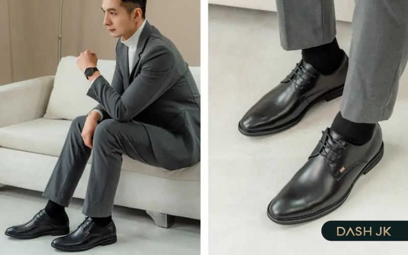 Brand giày nam công sở cao cấp làm từ da bò nhập khẩu Ý - DASH JK
