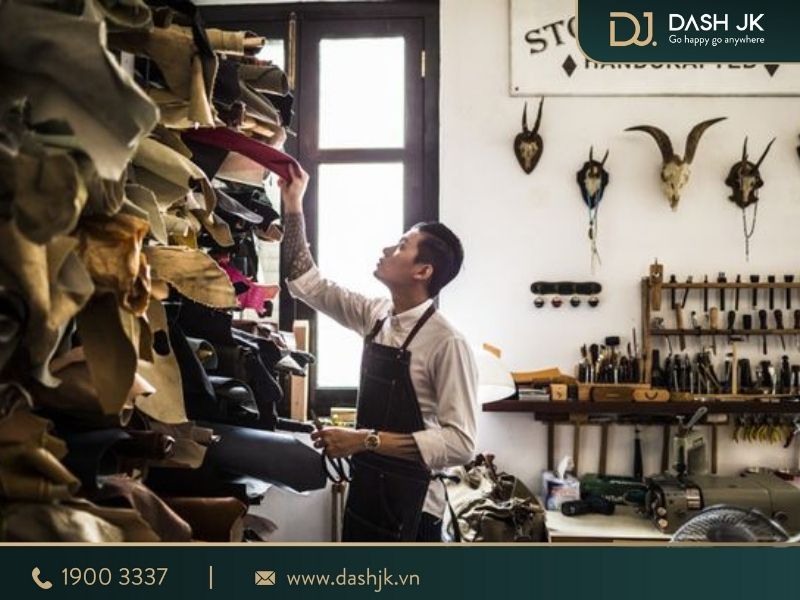 các công đoạn sản xuất giày da