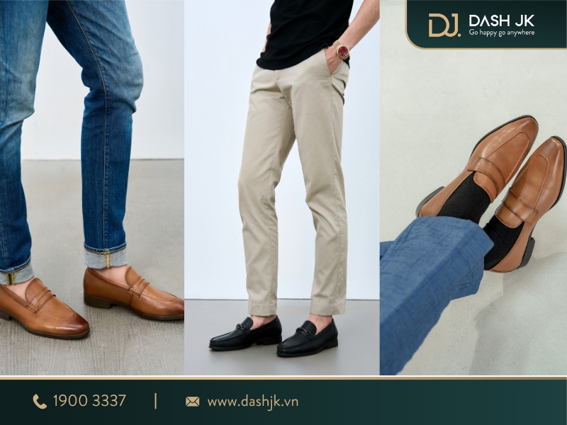 giày tây lười nam