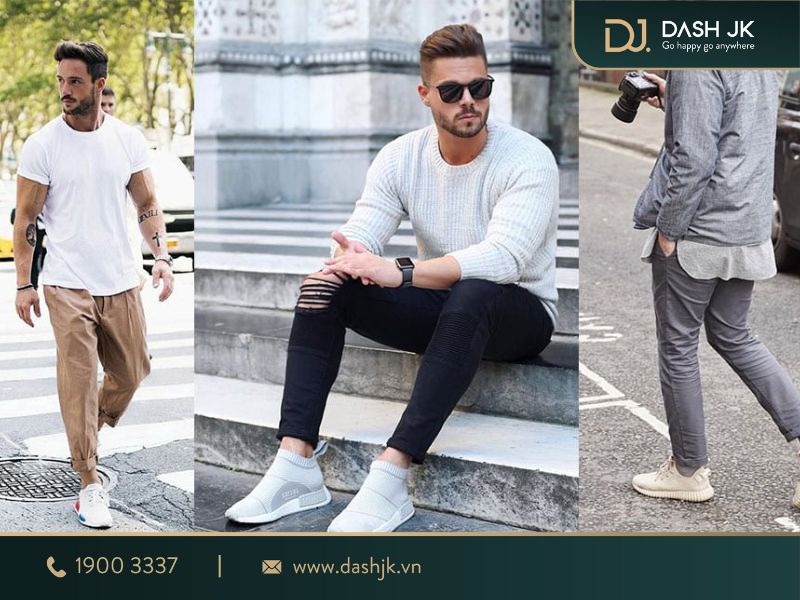 8+ cách phối đồ với giày sneaker nam sành điệu, chất chơi 